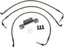Midnight Braided Brake Line Kit Black / Midnight For Harley Davidson FLHR 1690 - 46 CM - 51 CM