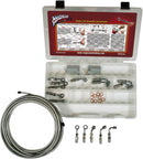 BYO® Build-Your-Own Brake Line Basic Builder Kit Chrome - 7.6 m