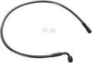 Alternate Length Designer Series ABS-Specific Front Brake Line Kit Black / Black Pearl For Harley Davidson XL 1200 C - 63.5 CM