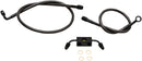 Midnight Braided Brake Line Kit Black / Midnight For Harley Davidson XL 1200 C 2014-2019
