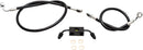 Black Braided Brake Line Kit Black For Harley Davidson XL 1200 C - 30.5 CM - 35.5 CM