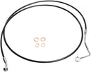 XR Stainless Upper Brake Line Black / Chrome For Harley Davidson FLHR 1690 ABS - Oversize [+10.2 CM]