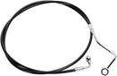 XR Stainless Upper Brake Line Black / Chrome For Harley Davidson FLS 1690 - Oversize [+10.2 CM]