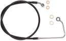 XR Stainless Upper Brake Line Black / Chrome For Harley Davidson FLS 1690 ABS - Oversize [+10.2 CM]