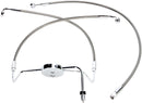 XR Stainless Extreme Response Front Brakeline Kit Chrome For Harley Davidson FLHR 1340 - Oversize [+10.2 CM]