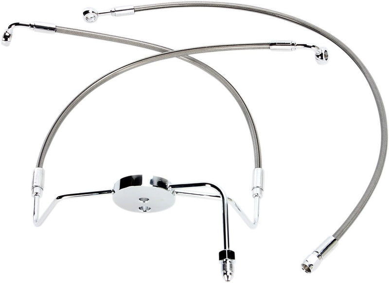 XR Stainless Extreme Response Front Brakeline Kit Chrome For Harley Davidson FLHR 1340 - Oversize [+15.2 CM]