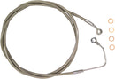XR Stainless Upper Brake Line Polished / Silver For Harley Davidson FLHR 1584 ABS - Oversize [+10.2 CM]