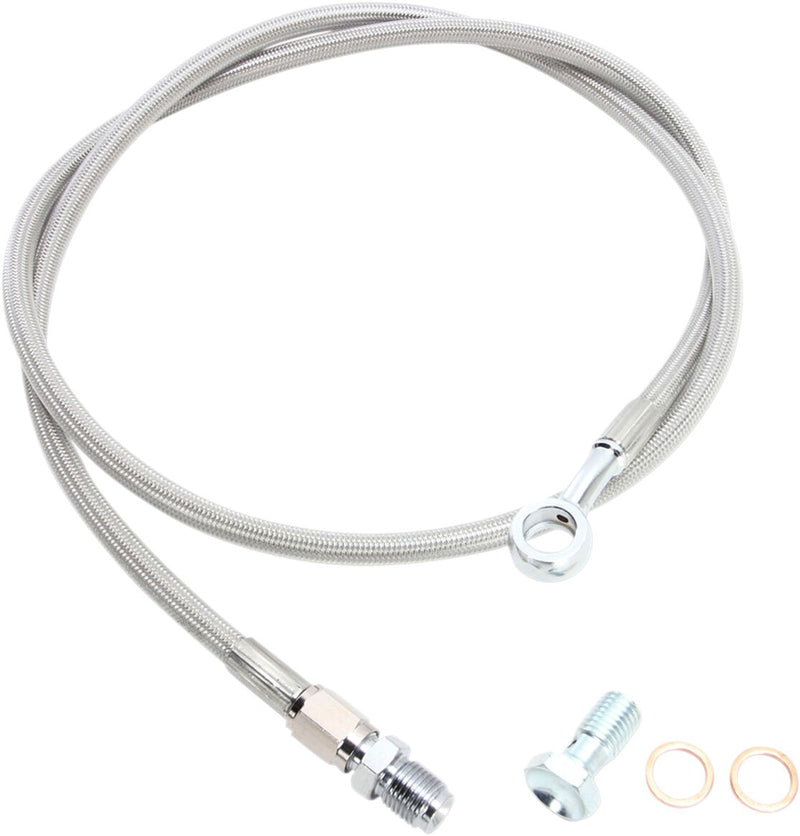 Extended Length Brake Line Silver For Polaris 340