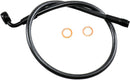 Designer Series ABS-Specific Upper Brake Line Kit Black / Black Pearl For Harley Davidson FXDR 1868 ABS - 61 CM