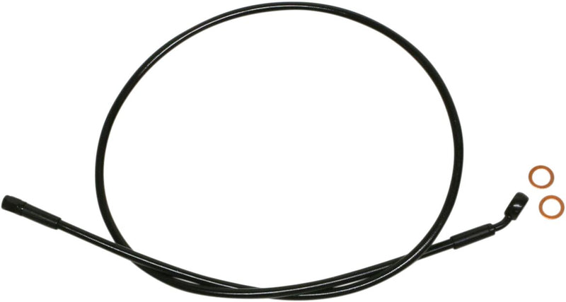 Alternative Length XR Extreme Response Upper Brake Line Black / Chrome / Polished - 66 CM