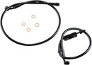Extreme Response Front Brake Line Kit For ABS Black For Harley Davidson XL 1200 C ABS - Oversize [+20.3 CM]