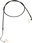 XR Stainless Upper Brake Line Black For Harley Davidson FLHR 1690 ABS - Oversize [+10.2 CM]
