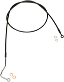XR Stainless Upper Brake Line Black For Harley Davidson FLHTCU 1690 ABS - Oversize [+20.3 CM]