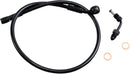 XR Upper Brake Line With Adapter Black For Harley Davidson FLSB 1750 ABS - Oversize [+10.2 CM]