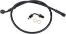 XR Upper Brake Line With Adapter Black For Harley Davidson FLDE 1750 ABS - Oversize [+10.2 CM]