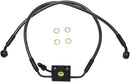 Designer Series Front Lower Brake Line Kit Black / Black Pearl For Harley Davidson FLFB 1750 ABS