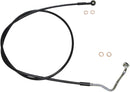 XR Stainless Upper Brake Line Black For Harley Davidson FLHTCUTG 1750 ABS - Oversize [+15.2 CM]
