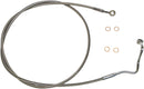 XR Stainless Upper Brake Line Polished / Silver For Harley Davidson FLHTCUTG 1750 ABS - Oversize [+20.3 CM]