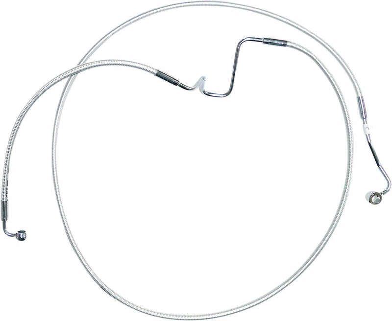 Designer Series Extended ABS Touring Lower Brake Line Kit Chrome For Harley Davidson FLH 1868 ABS - Oversize [+5.1 CM]