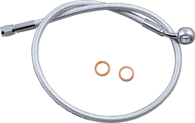 Alternate Length Upper Brake Line Chrome - 66 CM