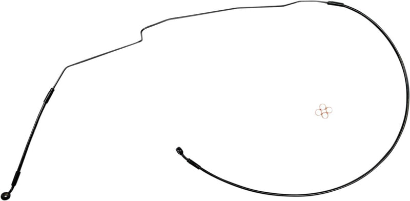 XR Stainless Brake Line Kit Black / Black Pearl For Indian CHALLENGER 108 ABS - Oversize [+15.2 CM]