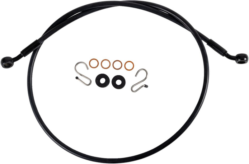 XR Stainless Brake Line Kit Black / Black Pearl For Indian SCOUT 60 ABS - Oversize [+10.2 CM]