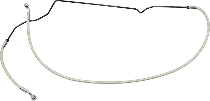 Braided Front Brake Line Chrome For Indian SCOUT 60 ABS - Oversize [+10.2 CM]