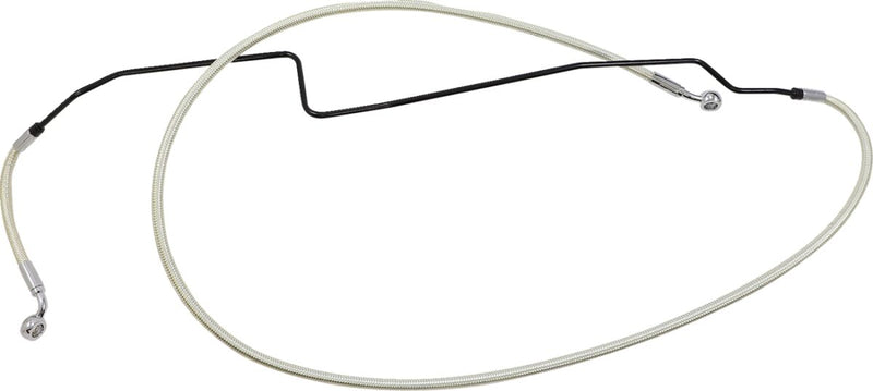 Braided Front Brake Line Chrome For Indian CHALLENGER 108 ABS - Oversize [+20.3 CM]