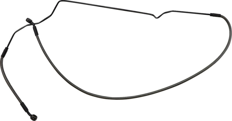Braided Front Brake Line Black / Black Pearl For Indian SCOUT 60 ABS - Oversize [+5.1 CM]