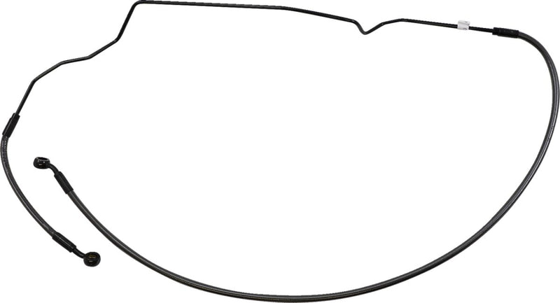 Braided Front Brake Line Black / Black Pearl For Indian SCOUT 60 ABS - Oversize [+10.2 CM]