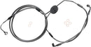 Karbonfibr Lower Brake Line Silver / Carbon Fiber For Harley Davidson FLHR 1584 ABS 2008-2011