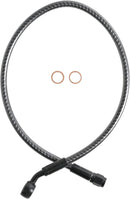 KARBONFIBR Upper Brake Line Carbon Fiber / Silver For Harley Davidson FLRT 1690 - -3