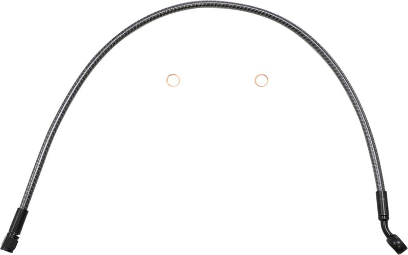 KARBONFIBR Upper Brake Line Carbon Fiber / Silver For Harley Davidson FLHTCUTG 1868 ABS - -3