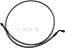 KARBONFIBR EZ-Align Brake Line Carbon Fiber / Silver For Harley Davidson XL 1200 C - 112 CM