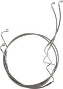 XR Lower Brake Line Clear / Stainless Steel For Harley Davidson FLTRX 1923 ABS