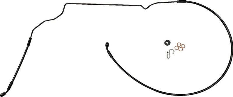 XR Lower Brake Line Black For Harley Davidson FLHX 1923 ABS