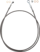 EZ Install Brake Line Clear PVC Coating / Stainless Steel - 162.5 CM