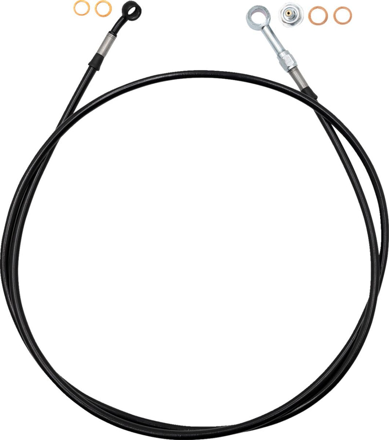 EZ Install Brake Line Black / Clear PVC Coating - 160 CM | Vendor No. 100063-B