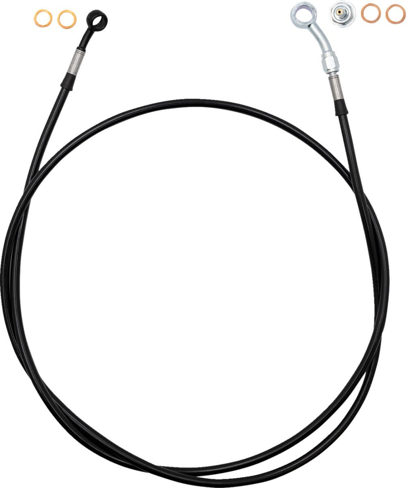 EZ Install Brake Line Black / Clear PVC Coating - 162.5 CM | Vendor No. 110064-B
