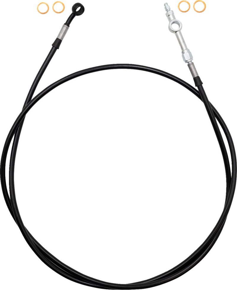EZ Install Brake Line Black / Clear PVC Coating - 160 CM | Vendor No. 120063-B