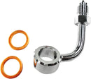 Trike Upper Brake Line Adapter Chrome For Harley Davidson FLHTCUTG 1690