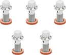 Bolt Banjo 5-Pk 12 Point 3/8-24 Polished F/R Mc 00-07 Tour