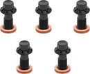 Bolt Banjo 5-Pk 12 Point M10X1.0 Black F/R Mc Touring