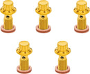 Bolt Banjo 5-Pk 12 Point M10X1.0 Gold F/R Mc Touring