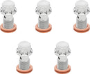 Bolt Banjo 5-Pk M12X1.25 Polished 12-Pt Dual F/R Mc Softail