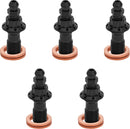 Bolt Banjo Bleeder 5-Pk 12-Pt 10Mm Fr Caliper Black Touring