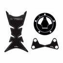 3D Motorcycle Stickers Tank Pad Black For Kawasaki Z 750 2006>2012