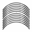 3D Motorcycle Stickers - Wheels Black For Kawasaki Z 1000 SX 2017>2020