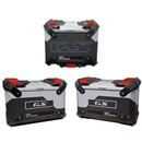 Crystal Motorcycle Protection Stickers - Panniers Black For BMW R 1300 GS Adventure 2025>2026