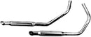 Staggered Dual Exhaust System Chrome Harley Davidson XL 900 1957 - 44.5 MM